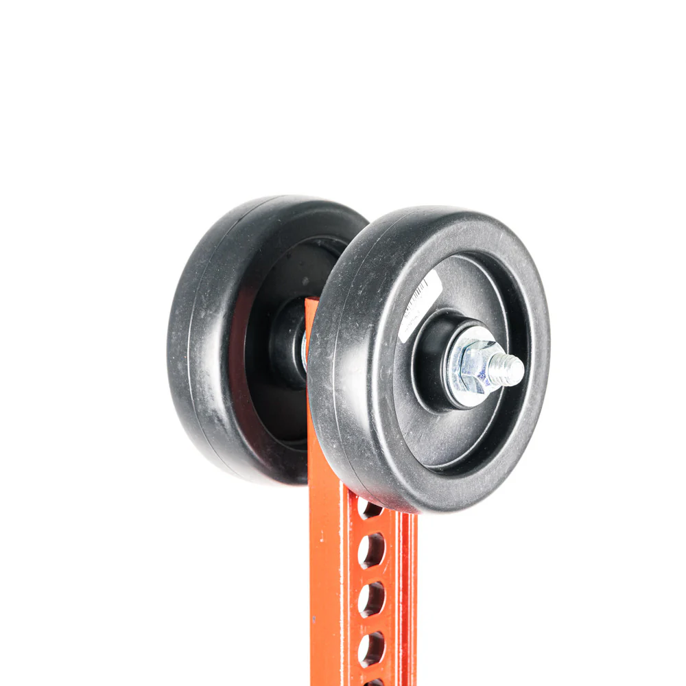 Handyman Jack with Heavy Duty Bottom Plate, 5" Double Wheels. - Image 3