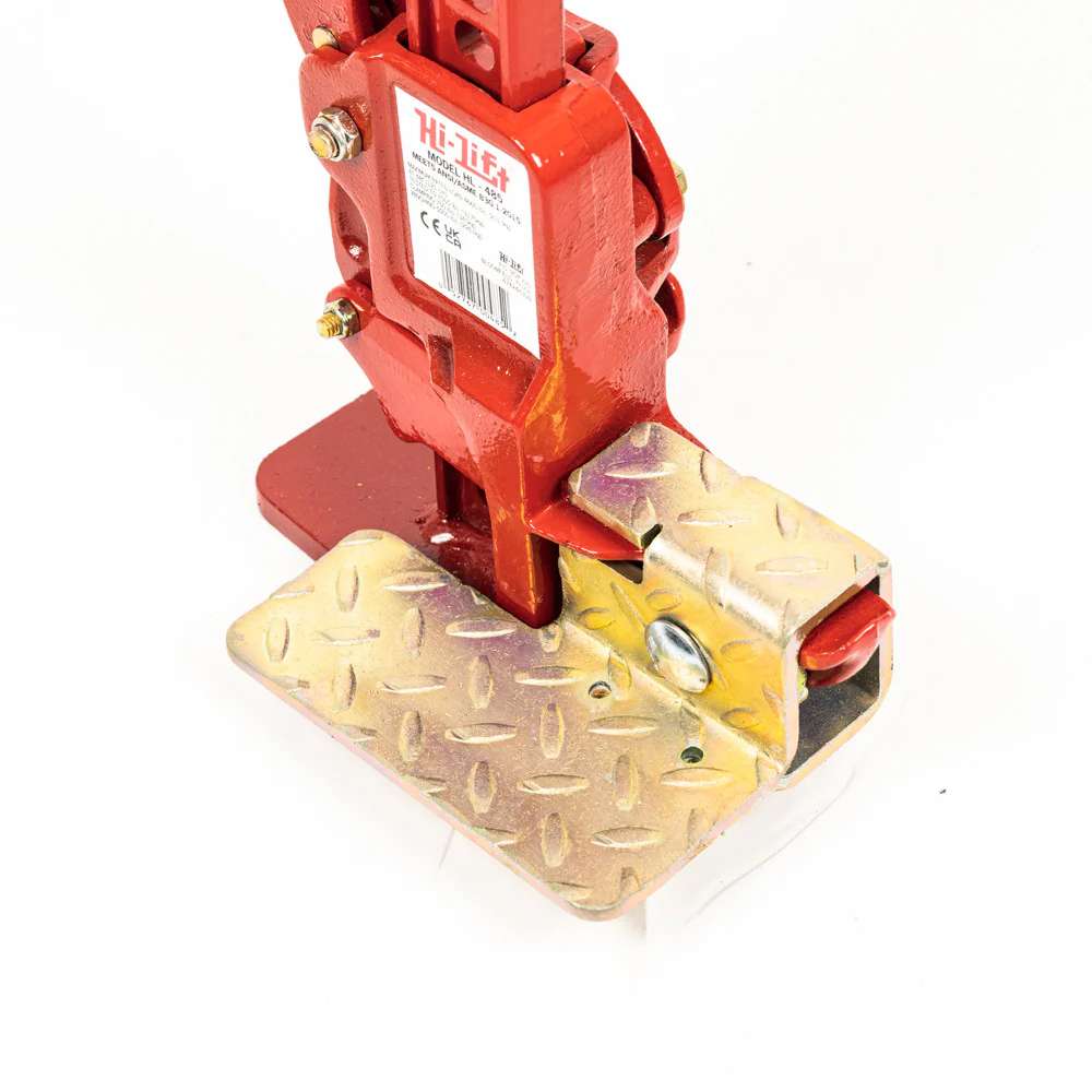 Handyman Jack with Heavy Duty Bottom Plate, 5" Double Wheels with Swivel and Side Foot - Image 4